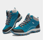 Men's Women's New Outdoor Climbing Hiking Sports Shoes Comfortable Breathable Wear-Resistant Men's Soft Casual Shoes Outdoor Walking Lace Up Anti-Slip Comfortable Ankle Booties Stevvex