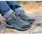 Men's Women's New Outdoor Climbing Hiking Sports Shoes Comfortable Breathable Wear-Resistant Men's Soft Casual Shoes Outdoor Walking Lace Up Anti-Slip Comfortable Ankle Booties Stevvex