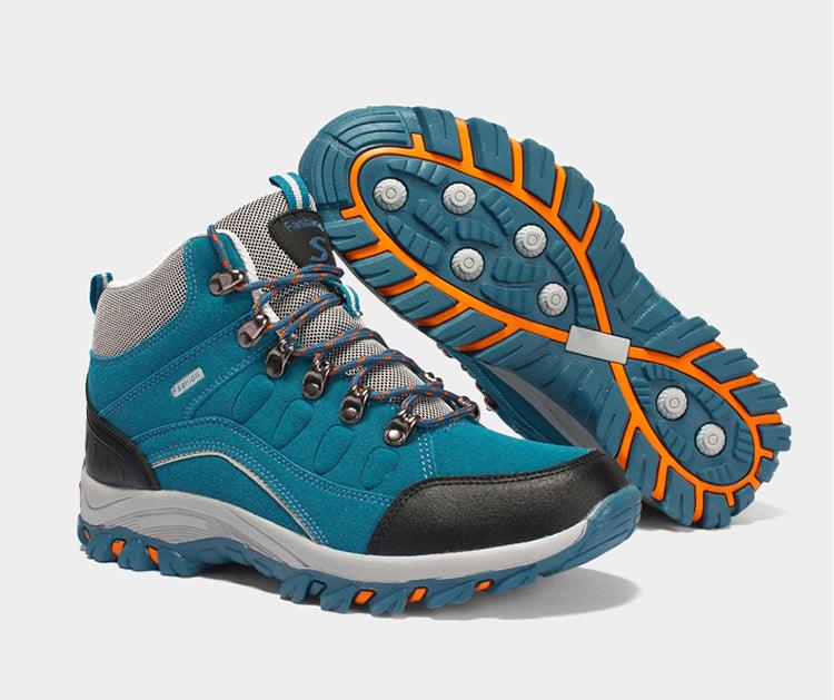 Men's Women's New Outdoor Climbing Hiking Sports Shoes Comfortable Breathable Wear-Resistant Men's Soft Casual Shoes Outdoor Walking Lace Up Anti-Slip Comfortable Ankle Booties Stevvex