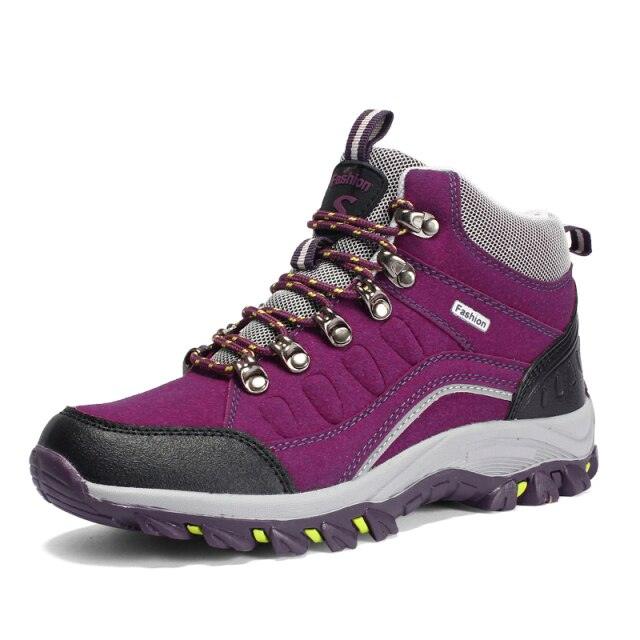 Men's Women's New Outdoor Climbing Hiking Sports Shoes Comfortable Breathable Wear-Resistant Men's Soft Casual Shoes Outdoor Walking Lace Up Anti-Slip Comfortable Ankle Booties Stevvex