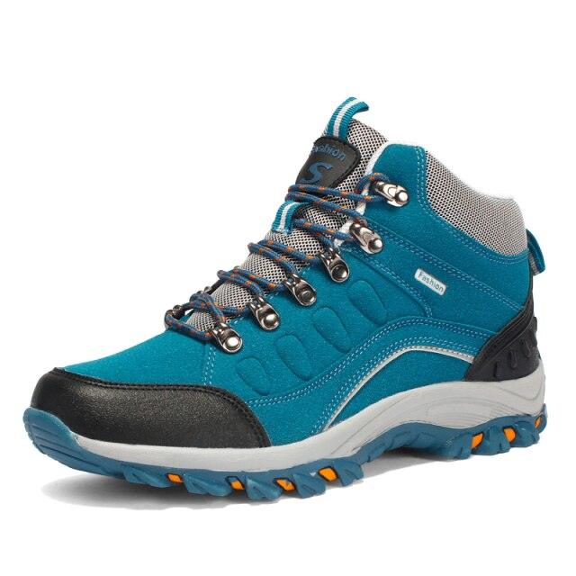 Men's Women's New Outdoor Climbing Hiking Sports Shoes Comfortable Breathable Wear-Resistant Men's Soft Casual Shoes Outdoor Walking Lace Up Anti-Slip Comfortable Ankle Booties Stevvex
