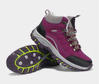 Men's Women's New Outdoor Climbing Hiking Sports Shoes Comfortable Breathable Wear-Resistant Men's Soft Casual Shoes Outdoor Walking Lace Up Anti-Slip Comfortable Ankle Booties Stevvex