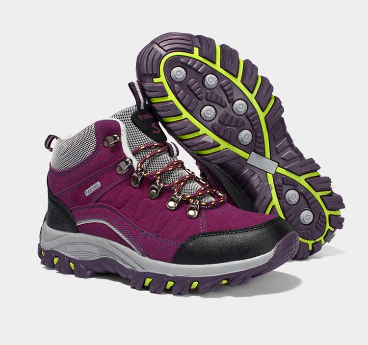 Men's Women's New Outdoor Climbing Hiking Sports Shoes Comfortable Breathable Wear-Resistant Men's Soft Casual Shoes Outdoor Walking Lace Up Anti-Slip Comfortable Ankle Booties Stevvex