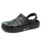 Men Sandals Summer Camouflage Hole Shoes Garden Shoes Outdoor Non-slip Beach Shoes Flat Sandals Home Slippers Unisex Garden Clogs Shoes Slippers Sandals For Mens Stevvex