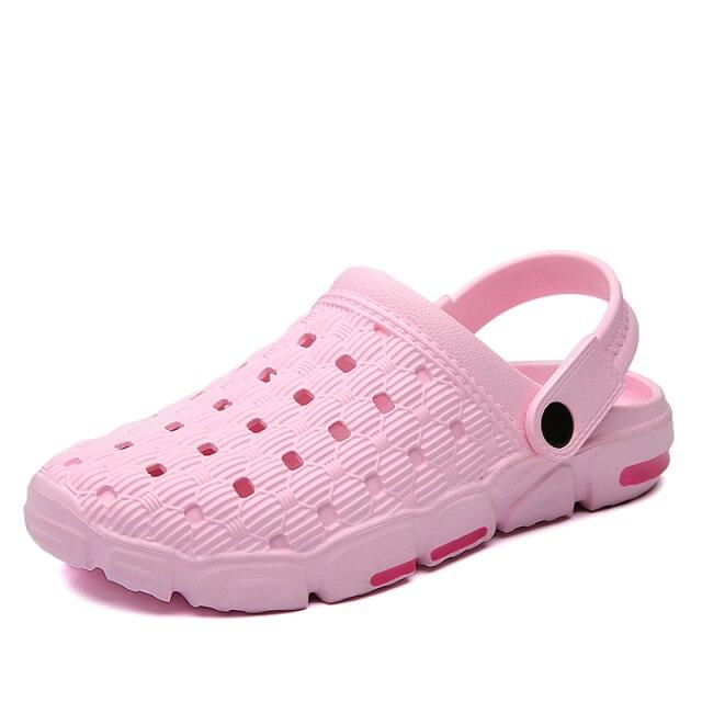 Men Sandals Summer Hole Shoes Rubber Tasteless Plastic Unisex Garden Shoes Black Beach Flat Men Sandals Non Slip Water Shoes Lightweight Home Slip On Walking Casual Holiday Shoes Stevvex