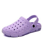 Men Sandals Summer Hole Shoes Rubber Tasteless Plastic Unisex Garden Shoes Black Beach Flat Men Sandals Non Slip Water Shoes Lightweight Home Slip On Walking Casual Holiday Shoes Stevvex