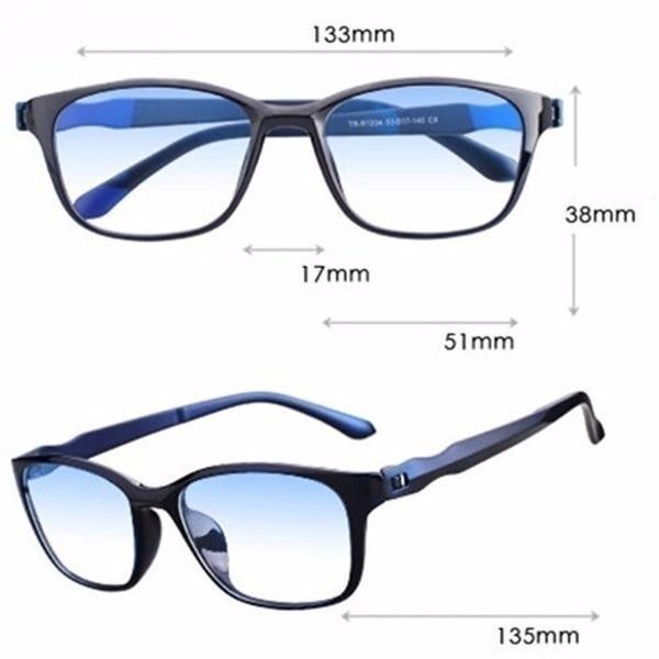Men Stylish And Luxury Anti Blue Rays Eyeglasses Reading Eye Protection Glasses Antifatigue Computer Eyewear With Diopter +1.5 +2.0 +2.5 +3.0 +3.5 +4.0 Stevvex