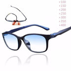 Men Stylish And Luxury Anti Blue Rays Eyeglasses Reading Eye Protection Glasses Antifatigue Computer Eyewear With Diopter +1.5 +2.0 +2.5 +3.0 +3.5 +4.0 Stevvex