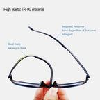 Men Stylish And Luxury Anti Blue Rays Eyeglasses Reading Eye Protection Glasses Antifatigue Computer Eyewear With Diopter +1.5 +2.0 +2.5 +3.0 +3.5 +4.0 Stevvex