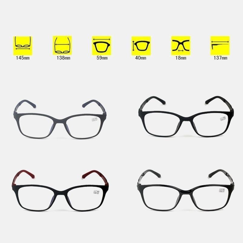 Men Stylish And Luxury Anti Blue Rays Eyeglasses Reading Eye Protection Glasses Antifatigue Computer Eyewear With Diopter +1.5 +2.0 +2.5 +3.0 +3.5 +4.0 Stevvex