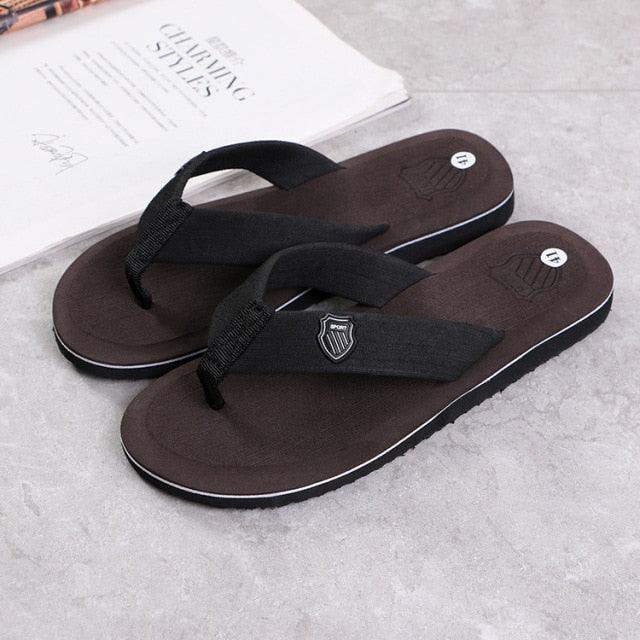 Men Summer Flip Flops Beach Sandals Anti-slip Casual Flat Shoes High Quality Slippers Flip Flops For Women Yoga Mat Comfortable Beach Thong Sandals With Arch Support Stevvex