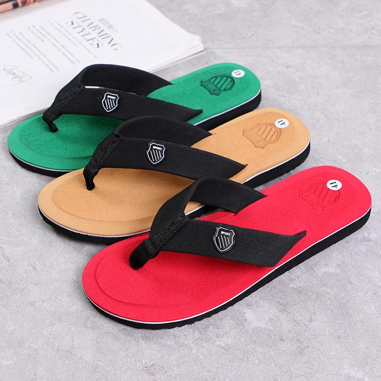 Men Summer Flip Flops Beach Sandals Anti-slip Casual Flat Shoes High Quality Slippers Flip Flops For Women Yoga Mat Comfortable Beach Thong Sandals With Arch Support Stevvex