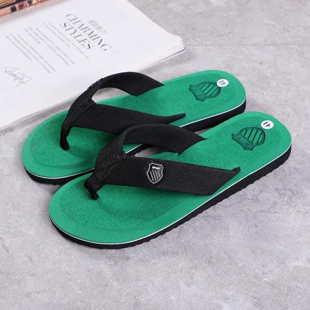 Men Summer Flip Flops Beach Sandals Anti-slip Casual Flat Shoes High Quality Slippers Flip Flops For Women Yoga Mat Comfortable Beach Thong Sandals With Arch Support Stevvex