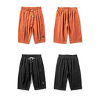 Men Summer Loose Casual Shorts Men Breathable Embroidery Straight Leg Motion Short Pants Plus Size Jogging Fitness Beach Shorts Striped Jogging Bottoms Summer Training Trousers with Pockets Stevvex