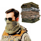 Men Tactical Military Keffiyeh Net Mesh Neck Scarf Shemagh Head Wrap Face Scarf Bandana Outfit Headband Black Motorcycle Balaclava Winter Sport Fishing Fleece Neck Warmer Windproof Dustproof Face Mask Scarf Men Hunting Skis Hiking Stevvex