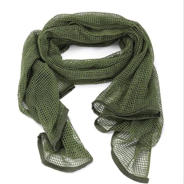 Men Tactical Military Keffiyeh Net Mesh Neck Scarf Shemagh Head Wrap Face Scarf Bandana Outfit Headband Black Motorcycle Balaclava Winter Sport Fishing Fleece Neck Warmer Windproof Dustproof Face Mask Scarf Men Hunting Skis Hiking Stevvex