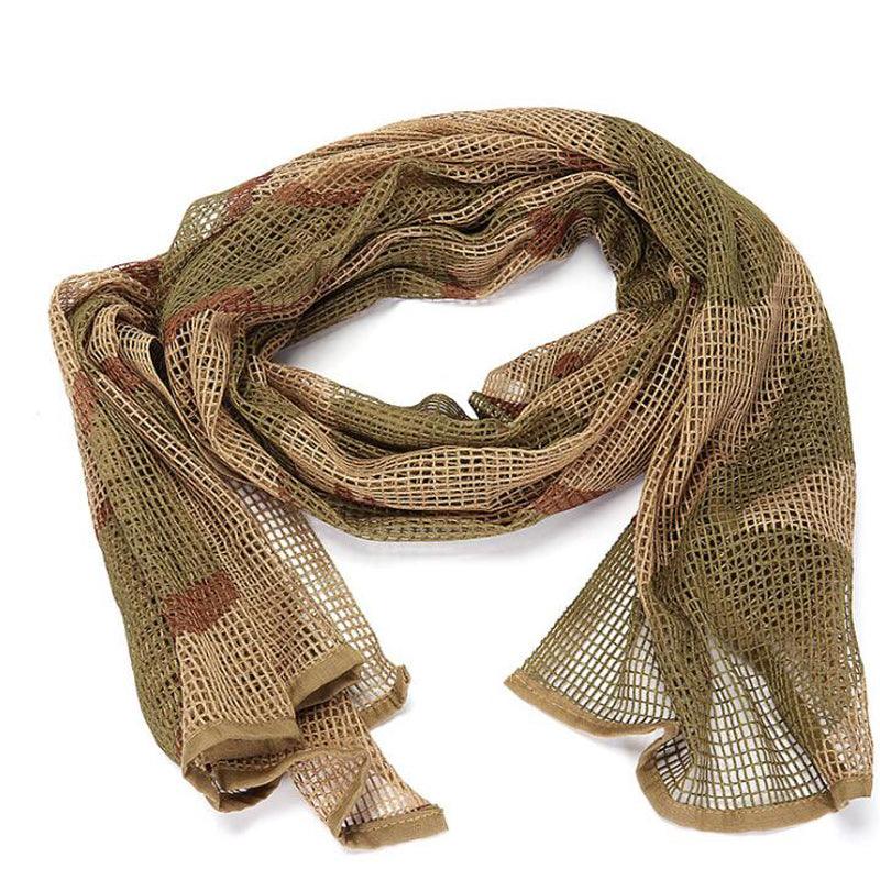 Men Tactical Military Keffiyeh Net Mesh Neck Scarf Shemagh Head Wrap Face Scarf Bandana Outfit Headband Black Motorcycle Balaclava Winter Sport Fishing Fleece Neck Warmer Windproof Dustproof Face Mask Scarf Men Hunting Skis Hiking Stevvex