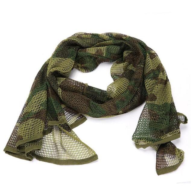 Men Tactical Military Keffiyeh Net Mesh Neck Scarf Shemagh Head Wrap Face Scarf Bandana Outfit Headband Black Motorcycle Balaclava Winter Sport Fishing Fleece Neck Warmer Windproof Dustproof Face Mask Scarf Men Hunting Skis Hiking Stevvex