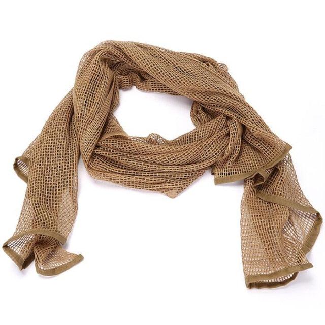 Men Tactical Military Keffiyeh Net Mesh Neck Scarf Shemagh Head Wrap Face Scarf Bandana Outfit Headband Black Motorcycle Balaclava Winter Sport Fishing Fleece Neck Warmer Windproof Dustproof Face Mask Scarf Men Hunting Skis Hiking Stevvex