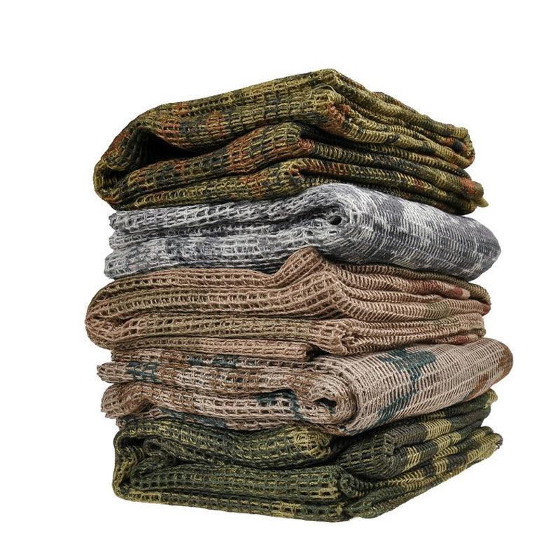 Men Tactical Military Keffiyeh Net Mesh Neck Scarf Shemagh Head Wrap Face Scarf Bandana Outfit Headband Black Motorcycle Balaclava Winter Sport Fishing Fleece Neck Warmer Windproof Dustproof Face Mask Scarf Men Hunting Skis Hiking Stevvex