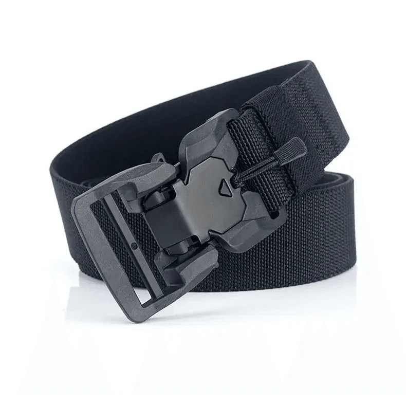 Men Tactical Quick Release Magnetic Buckle Belt Classic Soft Nylon Sports Duty Work Belts Stevvex