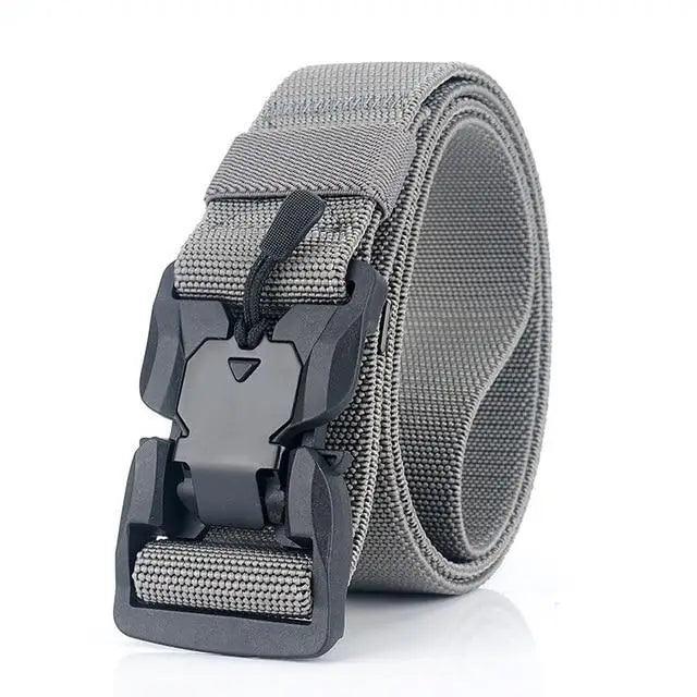 Men Tactical Quick Release Magnetic Buckle Belt Classic Soft Nylon Sports Duty Work Belts Stevvex