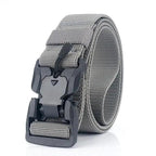 Men Tactical Quick Release Magnetic Buckle Belt Classic Soft Nylon Sports Duty Work Belts Stevvex