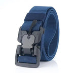 Men Tactical Quick Release Magnetic Buckle Belt Classic Soft Nylon Sports Duty Work Belts Stevvex