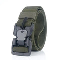 Men Tactical Quick Release Magnetic Buckle Belt Classic Soft Nylon Sports Duty Work Belts Stevvex