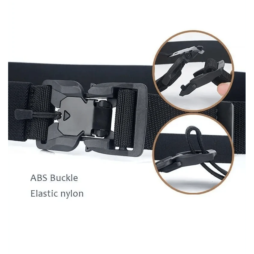 Men Tactical Quick Release Magnetic Buckle Belt Classic Soft Nylon Sports Duty Work Belts Stevvex