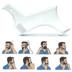 Men Transparent Modern Beard Shaping Tool  Lightweight And Flexible Fits All-In-One Styling Beard Comb Stevvex