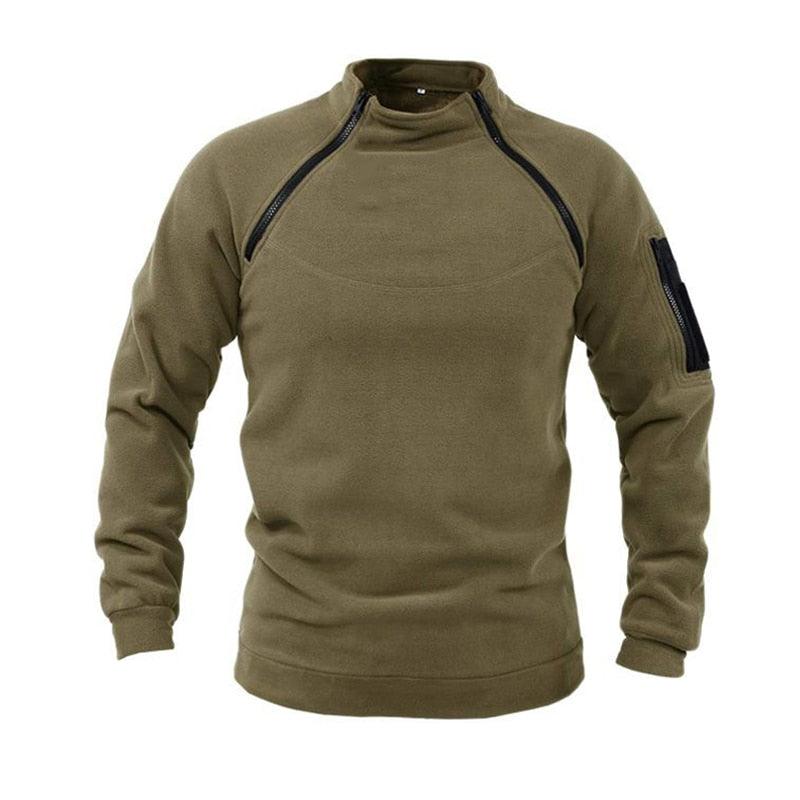 Men Unique Winter Fleece Jacket Lightweight Casual Tactical Outdoor Soft Jacket Men Spring Warm  Military Jacket Man Adventure Sport Clothes Windproof Stylish Jackets Stevvex