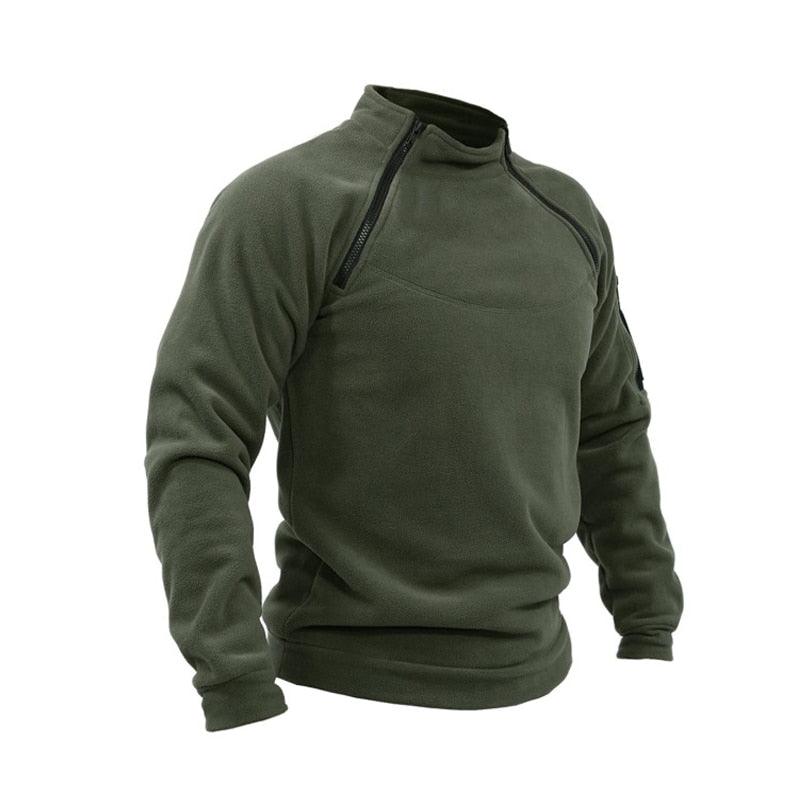 Men Unique Winter Fleece Jacket Lightweight Casual Tactical Outdoor Soft Jacket Men Spring Warm  Military Jacket Man Adventure Sport Clothes Windproof Stylish Jackets Stevvex
