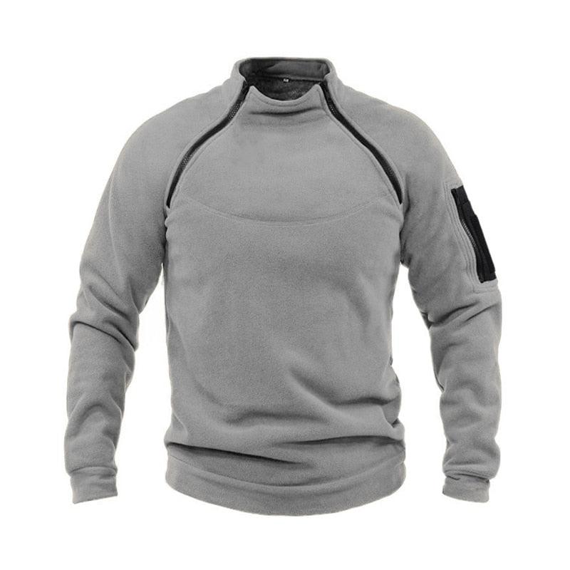Men Unique Winter Fleece Jacket Lightweight Casual Tactical Outdoor Soft Jacket Men Spring Warm  Military Jacket Man Adventure Sport Clothes Windproof Stylish Jackets Stevvex