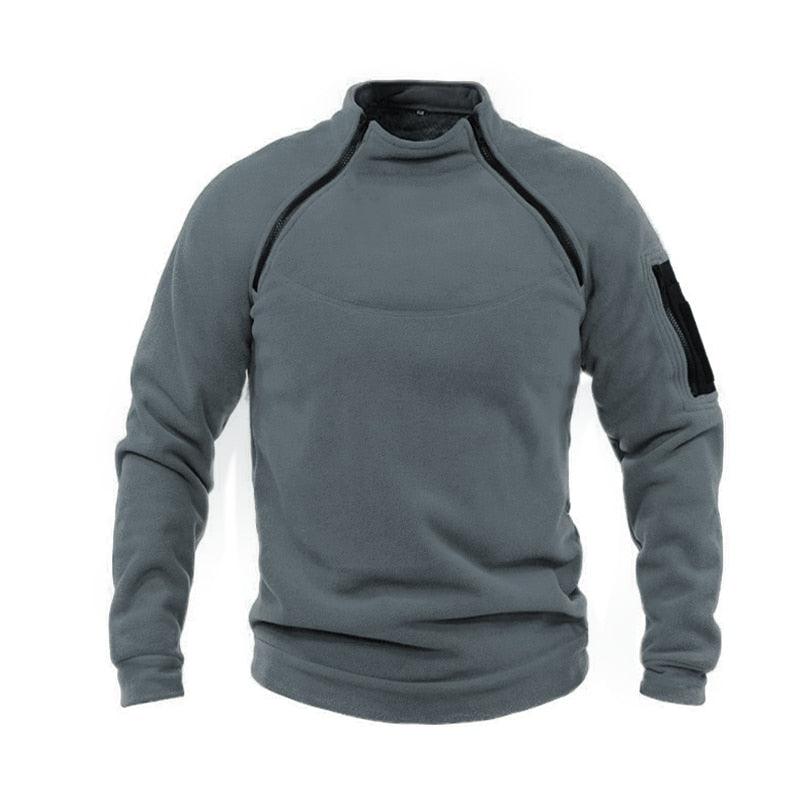Men Unique Winter Fleece Jacket Lightweight Casual Tactical Outdoor Soft Jacket Men Spring Warm  Military Jacket Man Adventure Sport Clothes Windproof Stylish Jackets Stevvex