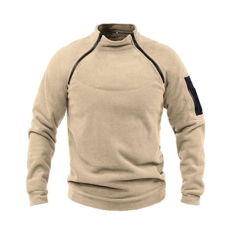 Men Unique Winter Fleece Jacket Lightweight Casual Tactical Outdoor Soft Jacket Men Spring Warm  Military Jacket Man Adventure Sport Clothes Windproof Stylish Jackets Stevvex