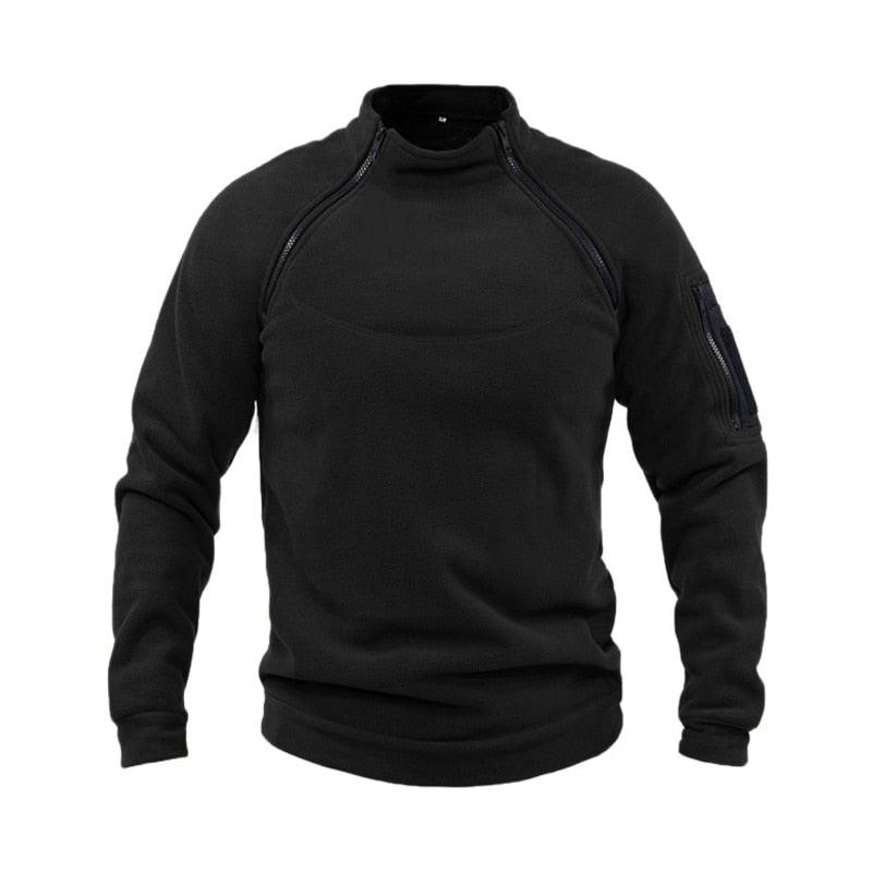 Men Unique Winter Fleece Jacket Lightweight Casual Tactical Outdoor Soft Jacket Men Spring Warm  Military Jacket Man Adventure Sport Clothes Windproof Stylish Jackets Stevvex