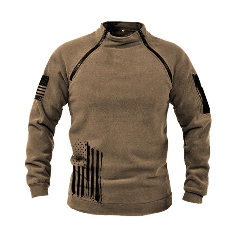 Men Unique Winter Fleece Jacket Lightweight Casual Tactical Outdoor Soft Jacket Men Spring Warm  Military Jacket Man Adventure Sport Clothes Windproof Stylish Jackets Stevvex