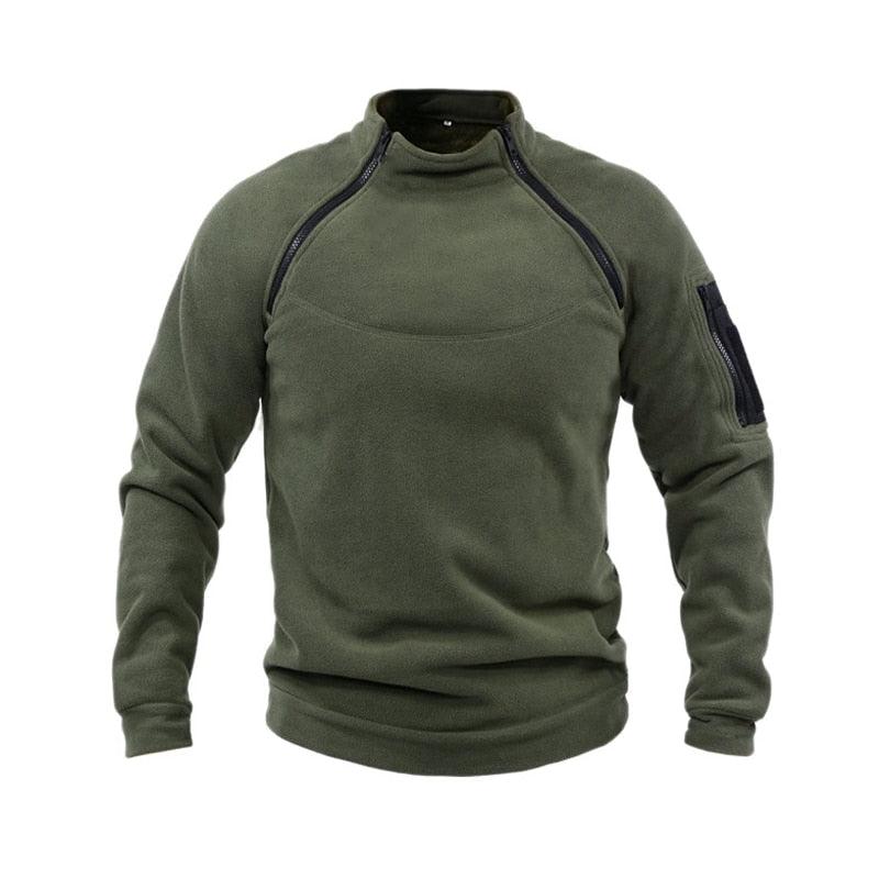 Men Unique Winter Fleece Jacket Lightweight Casual Tactical Outdoor Soft Jacket Men Spring Warm  Military Jacket Man Adventure Sport Clothes Windproof Stylish Jackets Stevvex