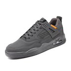 Men White Casual Leather Fashion Sneakers Breathable Sports Running Shoes Leather Running Sport Air Cushion Outdoor Training Sneakers High Quality Design Stevvex
