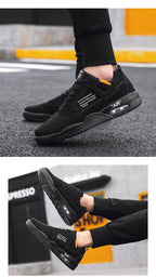 Men White Casual Leather Fashion Sneakers Breathable Sports Running Shoes Leather Running Sport Air Cushion Outdoor Training Sneakers High Quality Design Stevvex