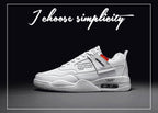 Men White Casual Leather Fashion Sneakers Breathable Sports Running Shoes Leather Running Sport Air Cushion Outdoor Training Sneakers High Quality Design Stevvex