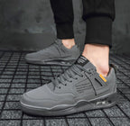 Men White Casual Leather Fashion Sneakers Breathable Sports Running Shoes Leather Running Sport Air Cushion Outdoor Training Sneakers High Quality Design Stevvex