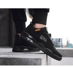 Men White Casual Leather Fashion Sneakers Breathable Sports Running Shoes Leather Running Sport Air Cushion Outdoor Training Sneakers High Quality Design Stevvex