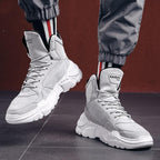 Men Winter Autumn Warm Modern High Tops Shoes Rubber Sole Running Sport Shoes High Quality Mesh Walking Jogging Non Slip Athletic Mens Sneakers Stevvex