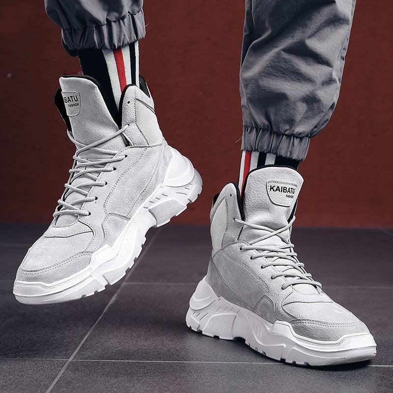 Men Winter Autumn Warm Modern High Tops Shoes Rubber Sole Running Sport Shoes High Quality Mesh Walking Jogging Non Slip Athletic Mens Sneakers Stevvex