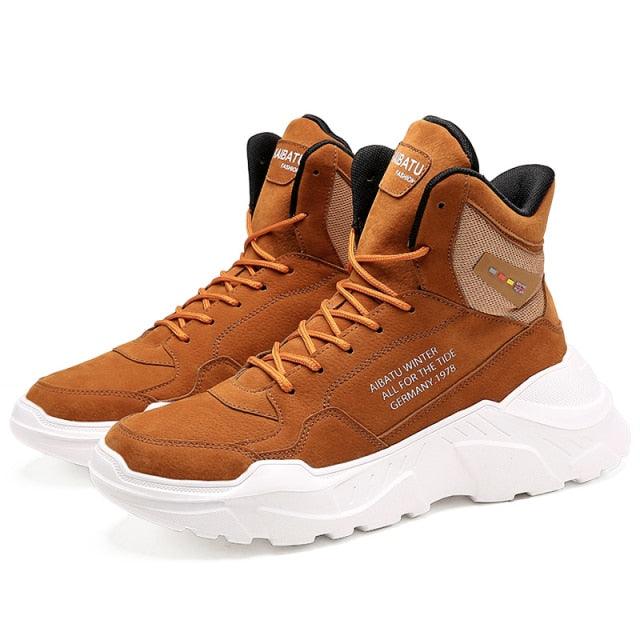 Men Winter Autumn Warm Modern High Tops Shoes Rubber Sole Running Sport Shoes High Quality Mesh Walking Jogging Non Slip Athletic Mens Sneakers Stevvex