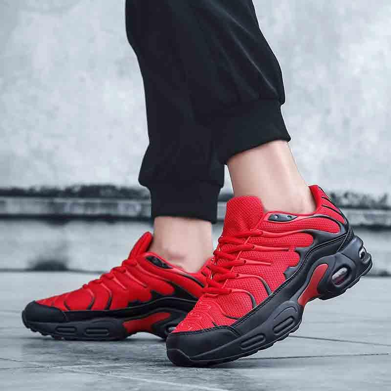 Mens  Air Cushion Mesh Breathable Running Shoes Outdoor Sports Athletic Walking Workout Sneakers Fashion Sport Gym Jogging Tennis Fitness Sneaker Stevvex