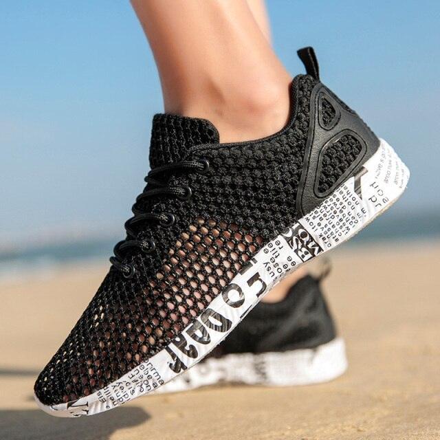 Mens Aqua Breathable Beach Quick Drying Water Shoes Outdoor Fishing Wading Shoes Water Sneakers Ultra Lightweight Breathable Walking Shoes Non Slip Athletic Fashion Sneakers Stevvex