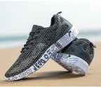 Mens Aqua Breathable Beach Quick Drying Water Shoes Outdoor Fishing Wading Shoes Water Sneakers Ultra Lightweight Breathable Walking Shoes Non Slip Athletic Fashion Sneakers Stevvex
